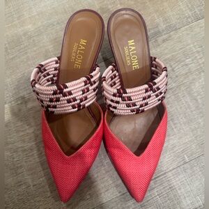 Malone Souliers Pink Heeled Mules